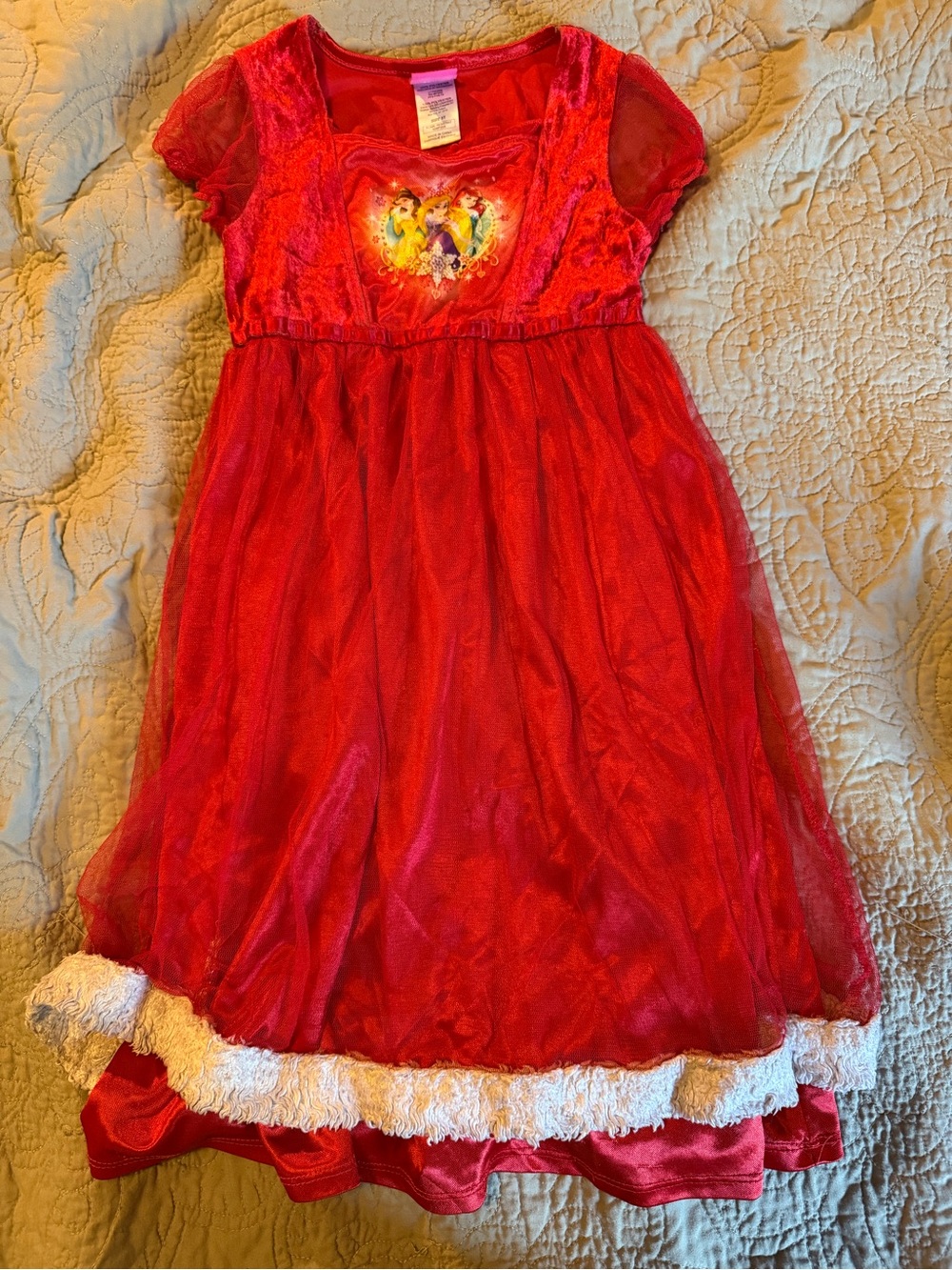 Disney Red Velvet & Tulle Holiday Dress